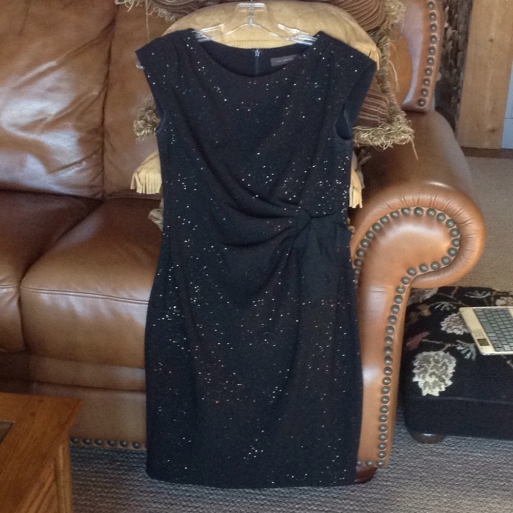 The Limited Black with Gold Glitter Dress